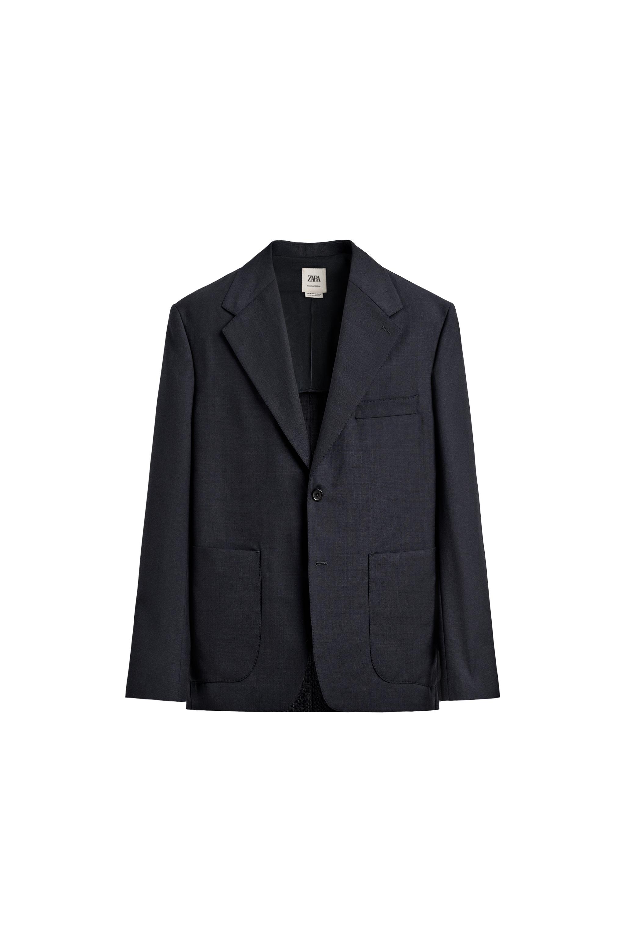 VESTE RELAXED FIT 100 % LAINE